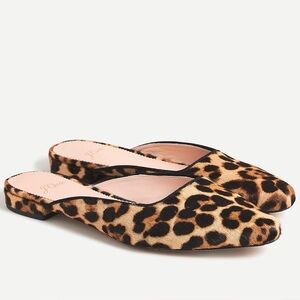 J. Crew Carolyn mule flats in Leopard calf hair 7